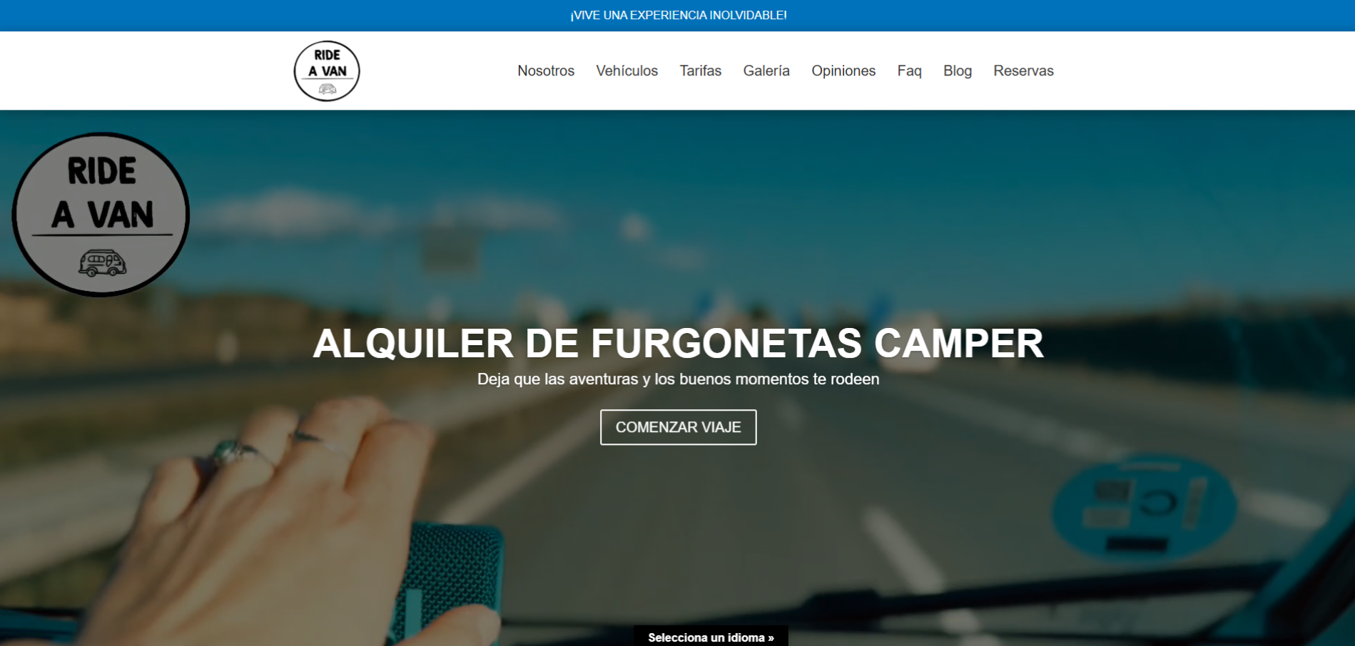 Diseño web Ride A Van en Altea — proyecto Webzalia